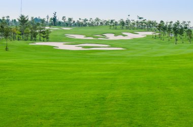 Tayland golf sahasında manzara görüntüleme