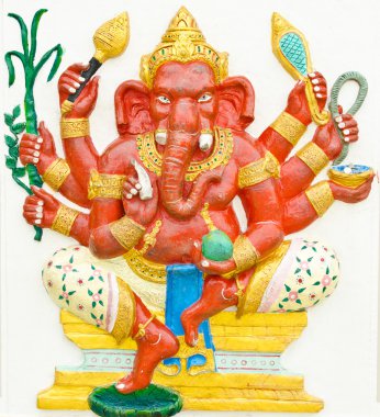 Tanrı'nın başarı 1-32 duruş. Hint veya hindu Tanrı ganesha avat