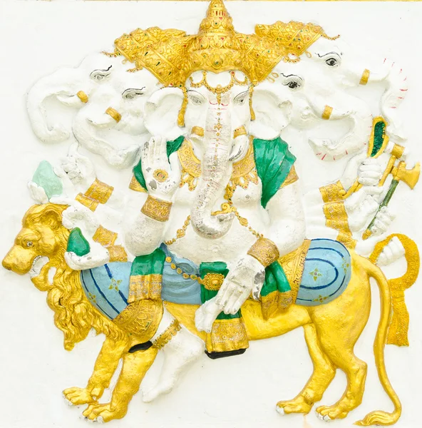 Gud framgång 11 av 32 kroppshållning. indiska eller hinduiska guden ganesha ava — Stockfoto