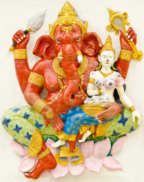 Dios del éxito 17 de 32 postura. Dios indio o hindú Ganesha ava —  Fotos de Stock