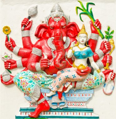 Tanrı'nın başarısı 25-32 duruş. Hint veya hindu Tanrı ganesha ava