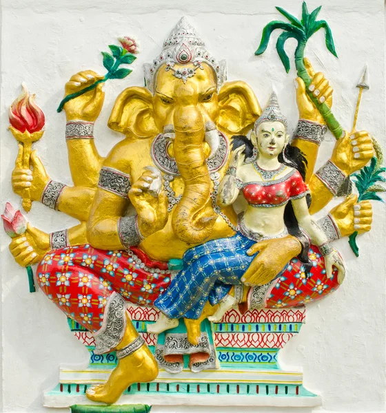 God of success 30 of 32 posture. Indian or Hindu God Ganesha ava — Stock Photo, Image