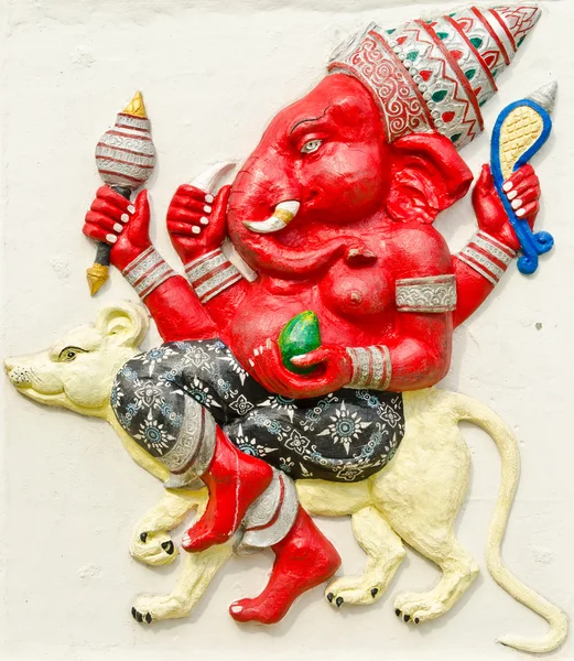 God of success 24 of 32 posture. Indian or Hindu God Ganesha ava Stock Photo