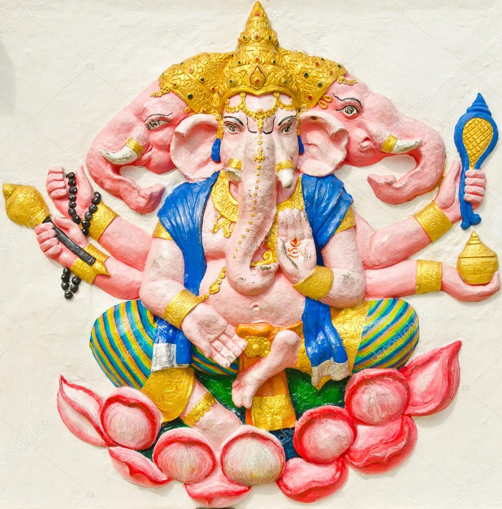 God of success 29 of 32 posture. Indian or Hindu God Ganesha ava