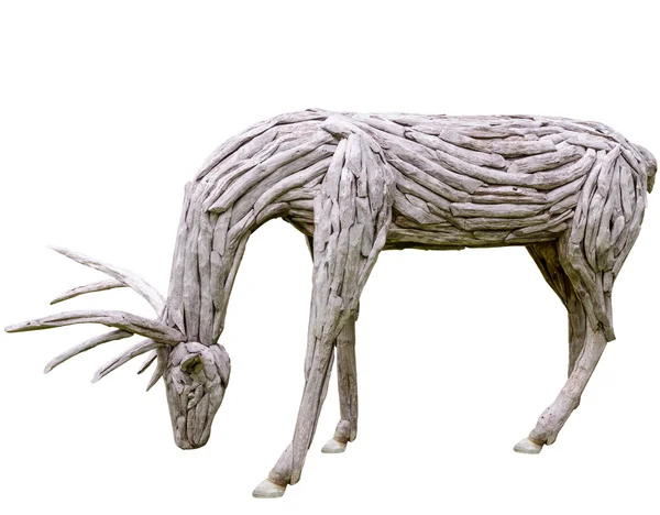 Corna di renna in legno — Foto Stock