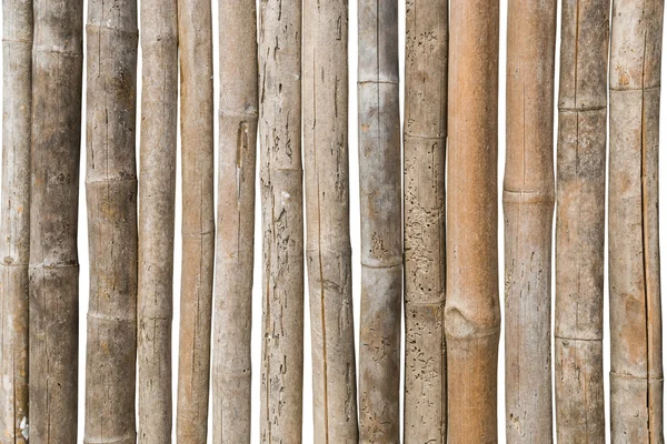 Viejo fondo de valla de madera de bambú — Foto de Stock