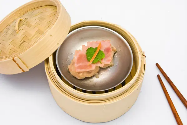 Chinese steamed dim sum pork — Stock Photo, Image
