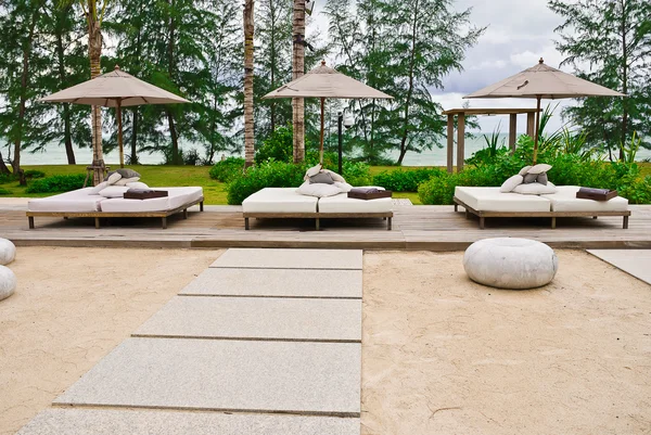 Beach chairs — Stock Photo, Image