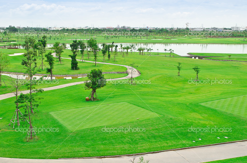 landscape of a golf court