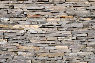 Dekoratif kayrak taş duvar desen