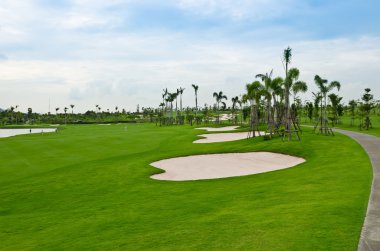golf sahası peyzaj
