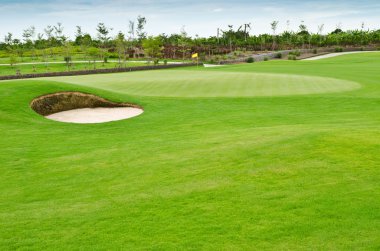 golf sahası peyzaj