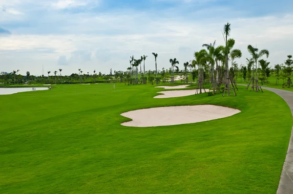 Pejzaż pole golfowe — Zdjęcie stockowe