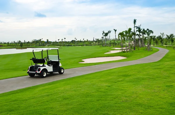 Carro de golfe — Fotografia de Stock