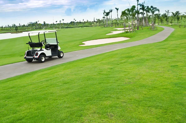 Carro de golfe — Fotografia de Stock