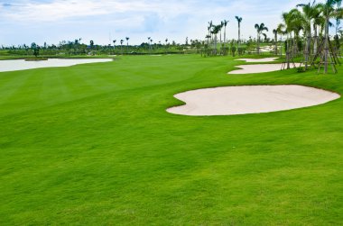golf sahası peyzaj