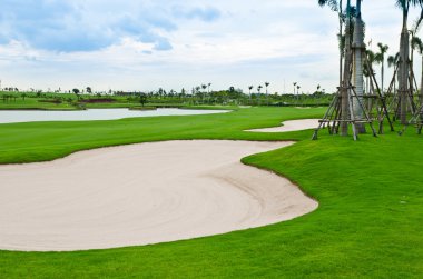 golf sahası peyzaj