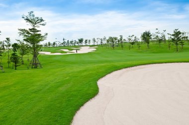 golf sahası peyzaj