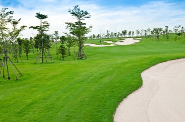golf sahası peyzaj