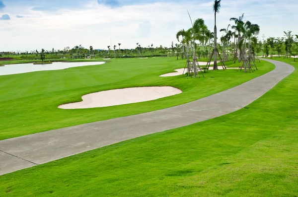 Landschap van golfbaan — Stockfoto