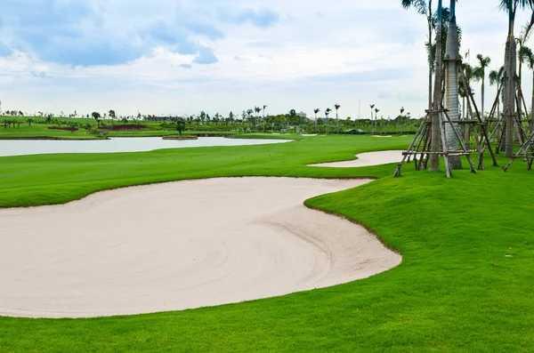 Pejzaż pole golfowe — Zdjęcie stockowe