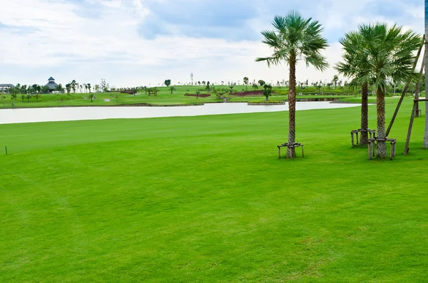 Landschap van golfbaan — Stockfoto