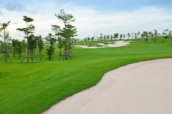 Landschap van golfbaan — Stockfoto