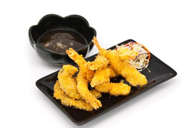 ile sebze kızarmış karides