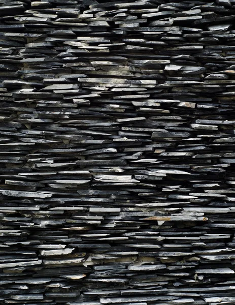Muster der dekorativen Schiefersteinmauer — Stockfoto