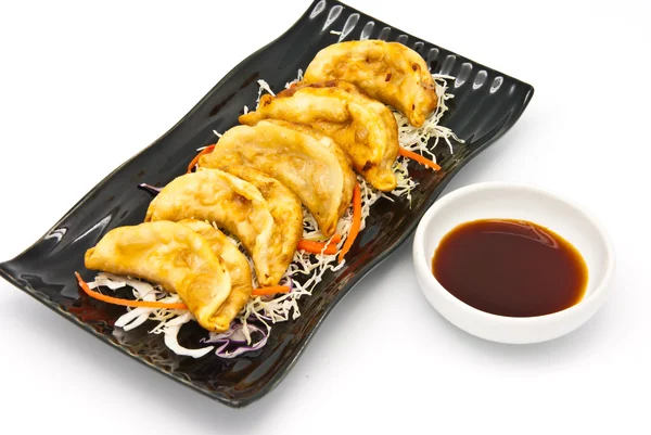 Fried Dumplings Chinese Style Cuisine — Stock Photo, Image