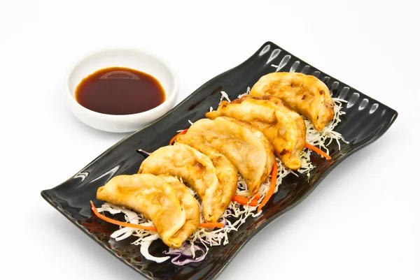 Fried Dumplings Chinese Style Cuisine — Stock Photo, Image