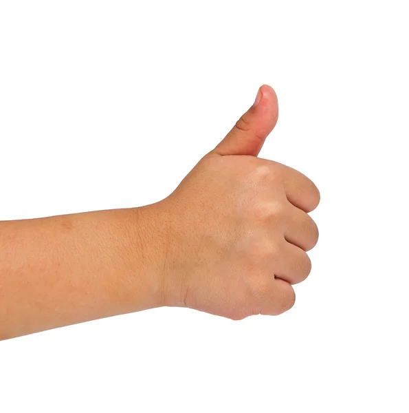 Children hand making sign — Stock Photo, Image