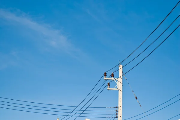 Electricity post — Stock Photo, Image