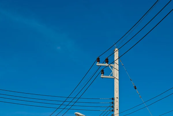 Electricity post — Stock Photo, Image