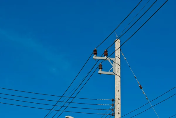 Electricity post — Stock Photo, Image