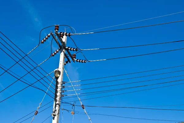 Electricity post — Stock Photo, Image