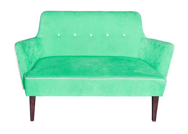 Zöld kanapé — Stock Fotó