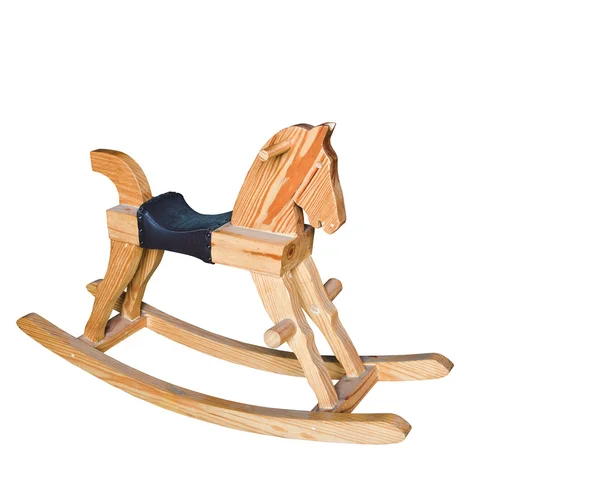 Деревянный качающийся конь — стоковое фото