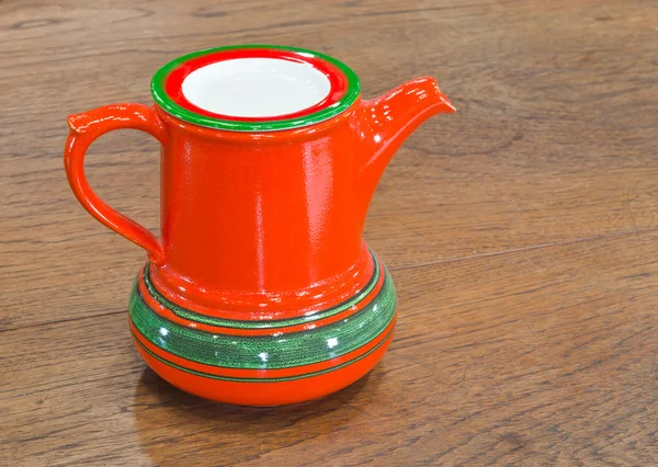 Red tea kettle — Stock Photo, Image