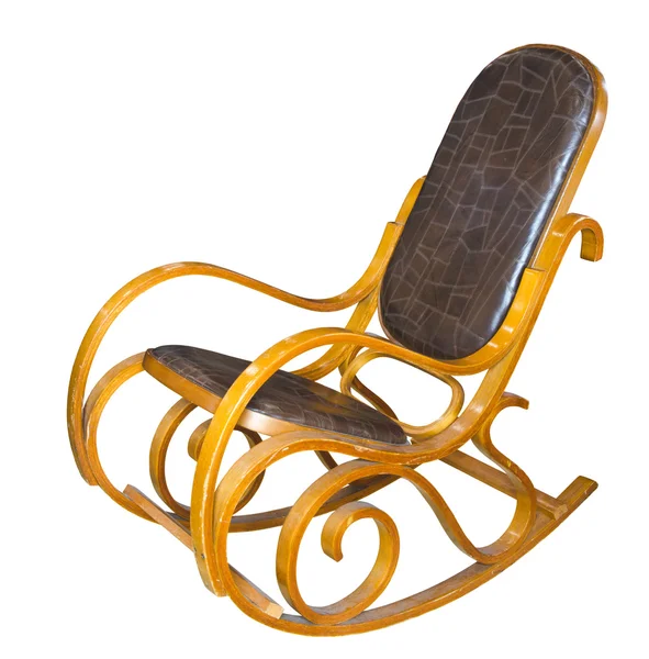 アンティーク レザーの椅子 — ストック写真