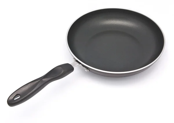 Black pan with handle — Stock Photo, Image