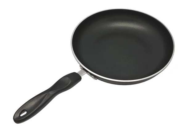 Black pan with handle — Stock Photo, Image