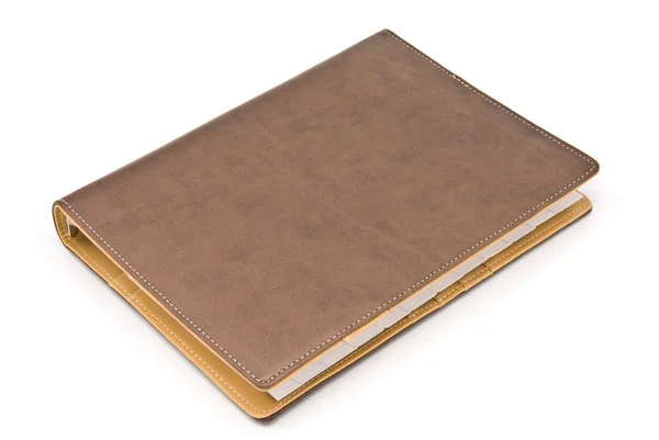 Hnědý notebook — Stock fotografie