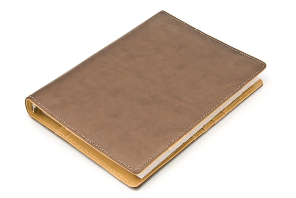 Brown notebook — Stock Photo, Image