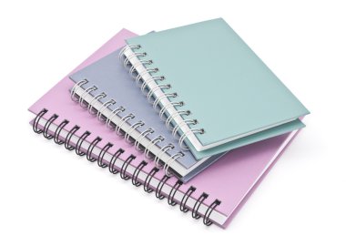 telli defter kitap veya Not defteri yığını