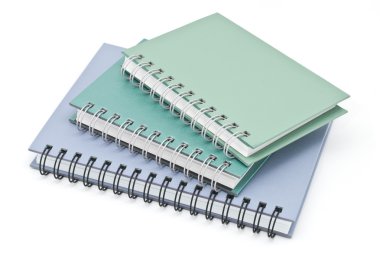 telli defter kitap veya Not defteri yığını