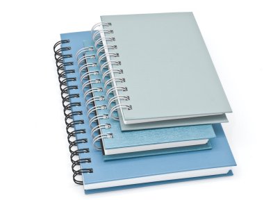 telli defter kitap veya Not defteri yığını