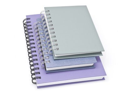 telli defter kitap veya Not defteri yığını