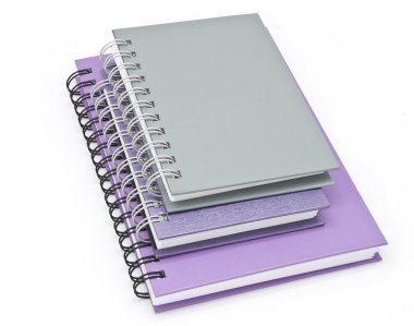 telli defter kitap veya Not defteri yığını
