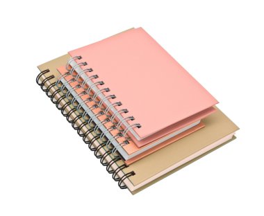 telli defter kitap veya Not defteri yığını
